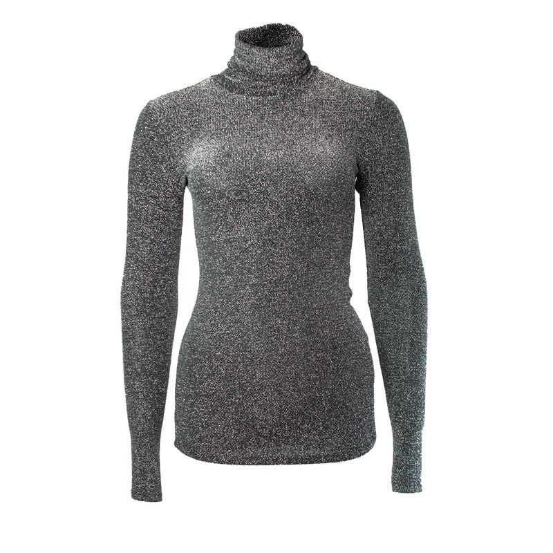 Isabel Marant Woyela Glitter Turtle Neck Top